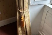Bespoke Handmade French pleat Curtains with Tiebacks