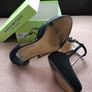 Size 6 (39) Women's Black Shoes, stiletto heels. Image 3