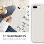 Liquid Silicone Case For iPhone 8 Plus / 7 Plus Luxury Thin Soft Phone Cover New Grey - FHT07IP8PLK Image 3