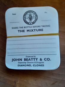old chemist label