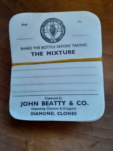 old chemist label