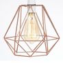 Industrial style geometric wire lamp shade Image 2