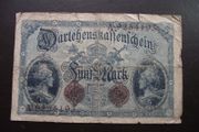 Germany. Darlehnskassenschein. 5 Mark (5.8.1914)