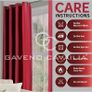 Eyelet Top Blackout Curtains Large Door Thermal Insulated Panels For Bedroom/Living Room, Deep Red, 66X72 Inch Image 3