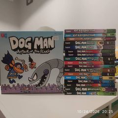Dog man series and board game , cat kid, captain underpants