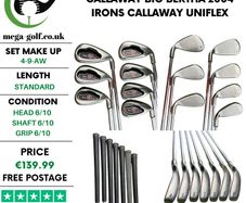 Callaway Big Bertha 2004 Irons / 4-9-Aw / Callaway Uniflex