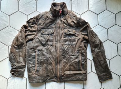 North Coast Leather Jacket brown Size L Large