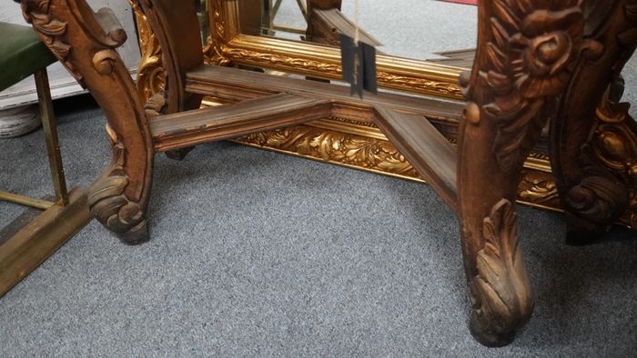 Antique Marble-Topped Console Table