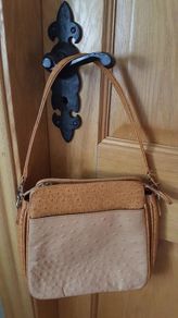 Ostrich leather bag