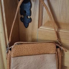 Ostrich leather bag