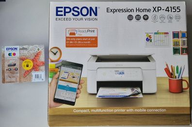 Epson XP-4155 Printer with additional ink cartridges