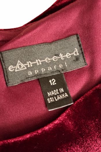 red velvet dress