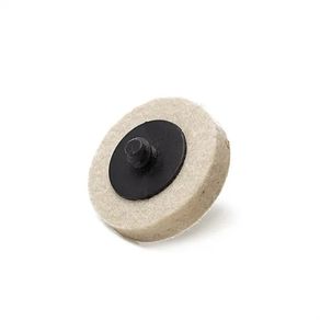 Glass Polish 11101 -Quick- Lock Felt Buffing Pad / 2" (50 mm) - 3 pk Felt Pads