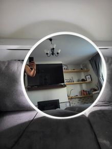 LED Large Round Mirror 80x80cm