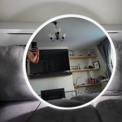 LED Large Round Mirror 80x80cm