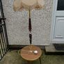 1960s /70s french art deco table floor lamp ,working,,used nice condition,3 legs veneer, see pictures for condition ,buyer collects, sold as seen,freestanding. Image 10