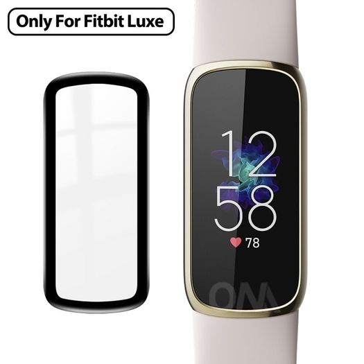 20D Curved Edge Full Cover Soft Protective Film For Fitbit Luxe smart band watch Screen Protection Accessories Not Glass