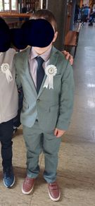 Boys teal suit Next Communion Wedding