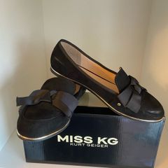 Shoes  Miss KG three pairs , two black & one navy , one patent , and one suede,