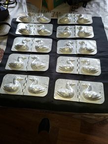 Rare Collectable Antique Duck Chocolate Mold 1920s French Aluminum Candy Mold Price Is For 1 Only, I have 10,.  Postage Available or Collection,