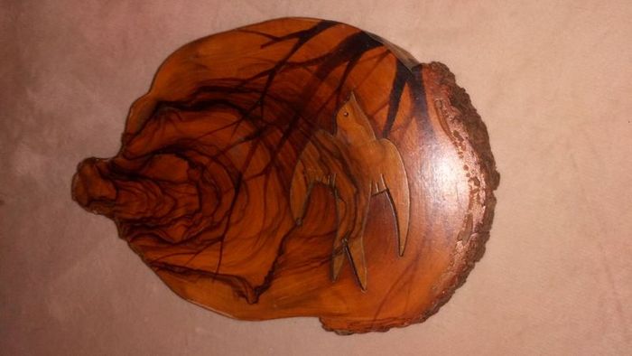 Beautiful Handcarved Oak Plaque