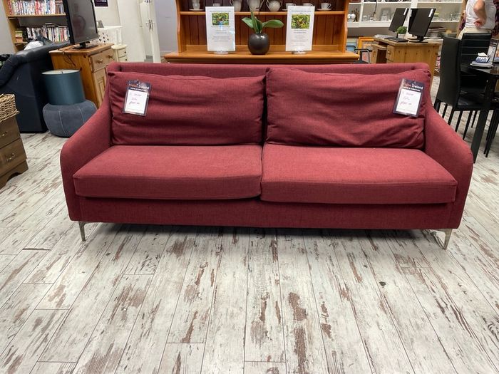 Red 3 Seater Sofa
