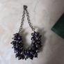 Purple Poppy Pearl Style & Stone Necklace & Bracelet Set. Costume  Jewellery.New. Image 4