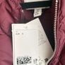 Burgundy Quilted Jacket - H&M - Size S Image 5