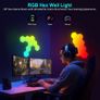 Hexagon Lights Gaming with Remote & App Control, 12 Pack RGB Led Hex Light Panels, Geometry Night Lamp DIY Hexagon Smart Wall Lights Sync to Music for Room Bar Decor Gaming Setup Image 4