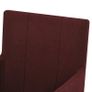 Dining Chairs with Armrests 2 pcs Wine Red Fabric Image 4