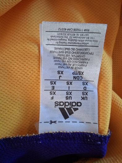 LA Lakers Jersey.  Official Adidas Lakers Kobe Bryant Number 24 Jersey. Collect In Dublin Or Receive Via Post.