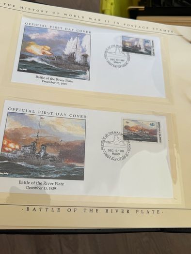 The History of World War II in post stamps