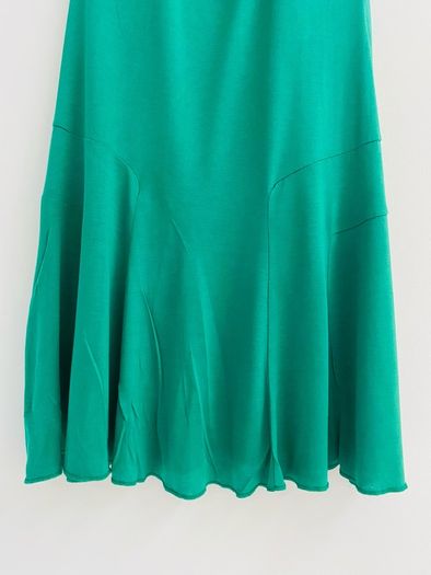 ASOS Emerald Green Open Back Ruffle Sleeve Detail Mini Dress UK 8