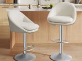 2 x bar stools luxury fleece stools