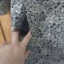 Black and gold metallic brocade coat (free post) Image 2