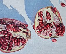 Original Oil Painting  - Pomegranate