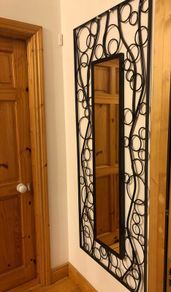 Steel decorative long mirror