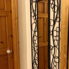 Steel decorative long mirror