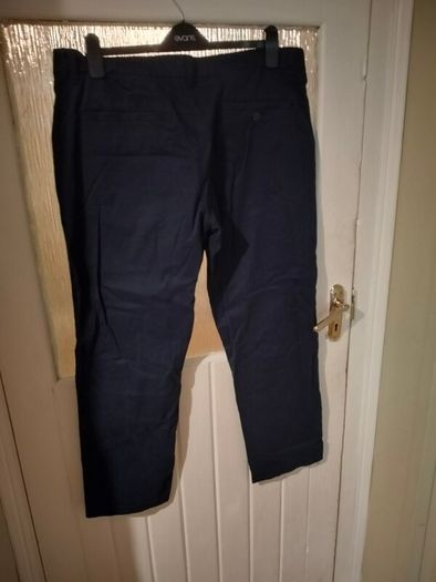 Mens Navy Dunne Stores Trousers. like new