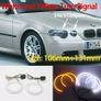 BMW 3 series E46 316i 318i 320d 323i 328i 330i 325xi 330d 1998-2005 LED Cotton Angel Eyes halo rings daytime light Image 6