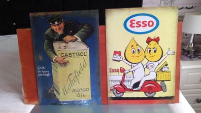 Esso classic car poster Castrol Wakefield oil large poster