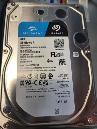 Seagate SkyHawk AI 8TB HDD  2024 Model ST8000VE001