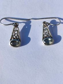 Kit Heath designer silver earrings