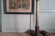 Antique Thomas Jones Brass Telescope &amp; Case