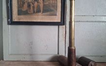Antique Thomas Jones Brass Telescope & Case