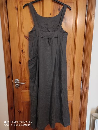 Italian designer linen maxi dress
