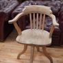 Antique Farmhouse Swivel Desk Chair Image 2
