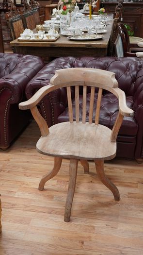 Antique Farmhouse Swivel Desk Chair