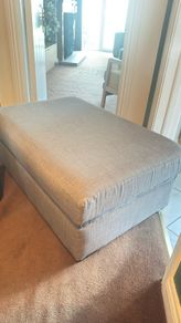 Grey footstool