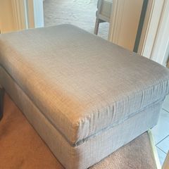 Grey footstool